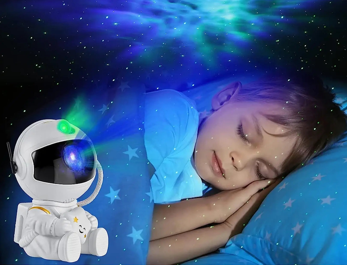 Veilleuse astronaute à projection LED d'étoiles Galaxie BABY CHIC PALACE