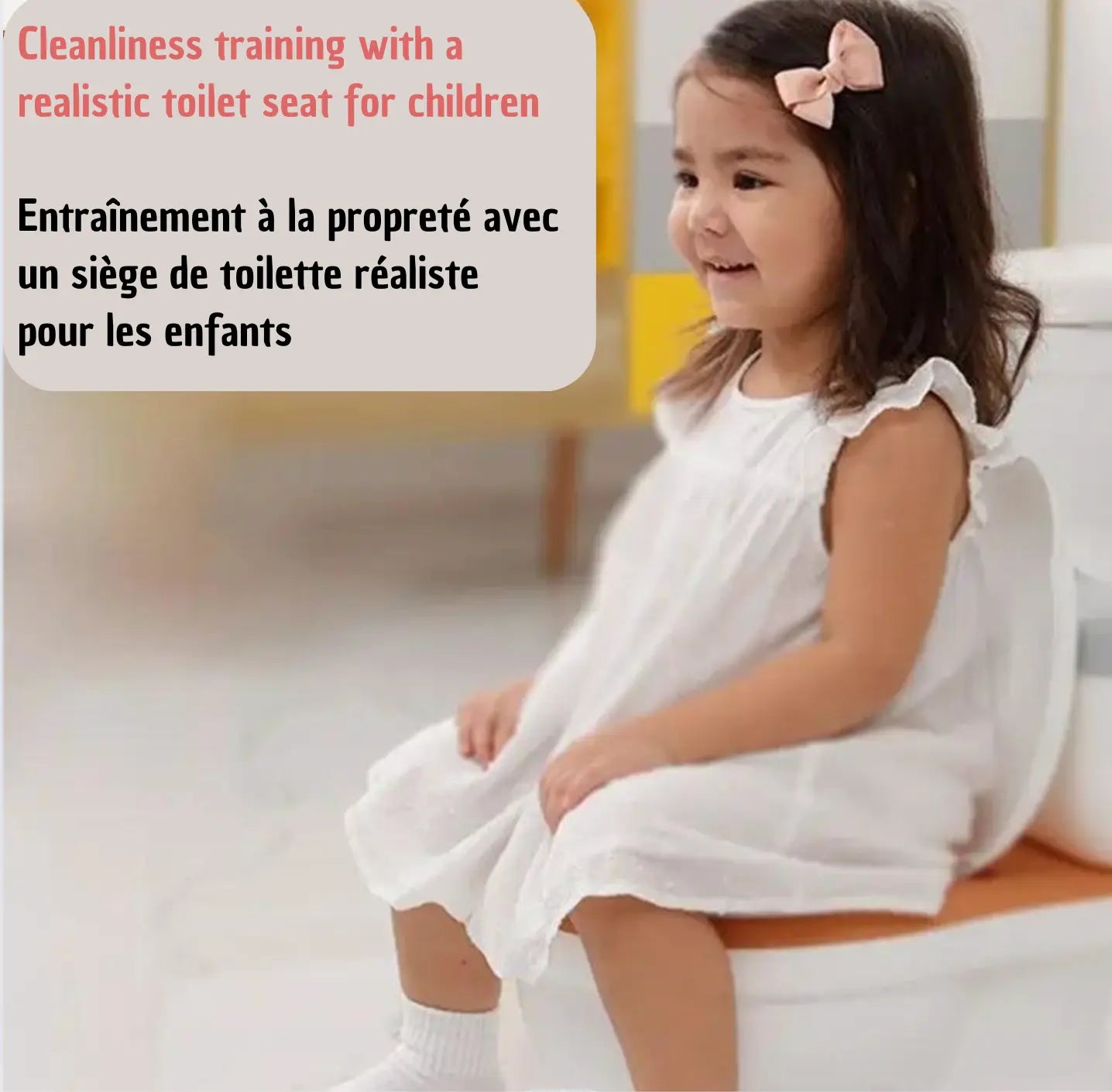 Toilette en pot réaliste pour enfant BABY CHIC PALACE