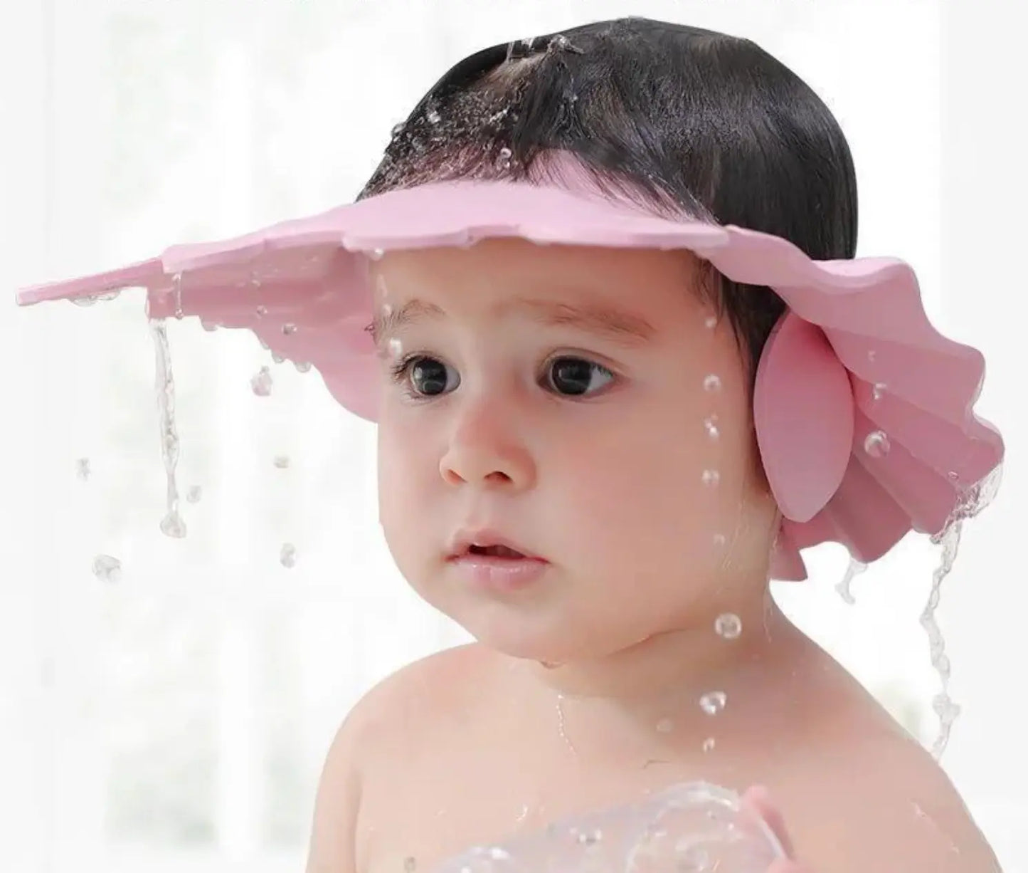 Lot de 2 Bonnet avec Visière de bain imperméable protection contre les éclaboussures BABY CHIC PALACE