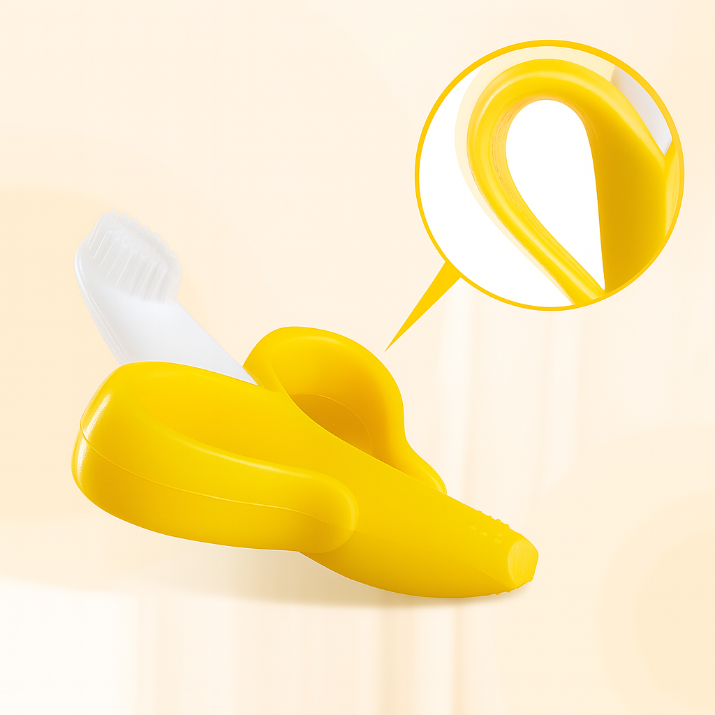 Brosse à dents de dentition en forme de banane