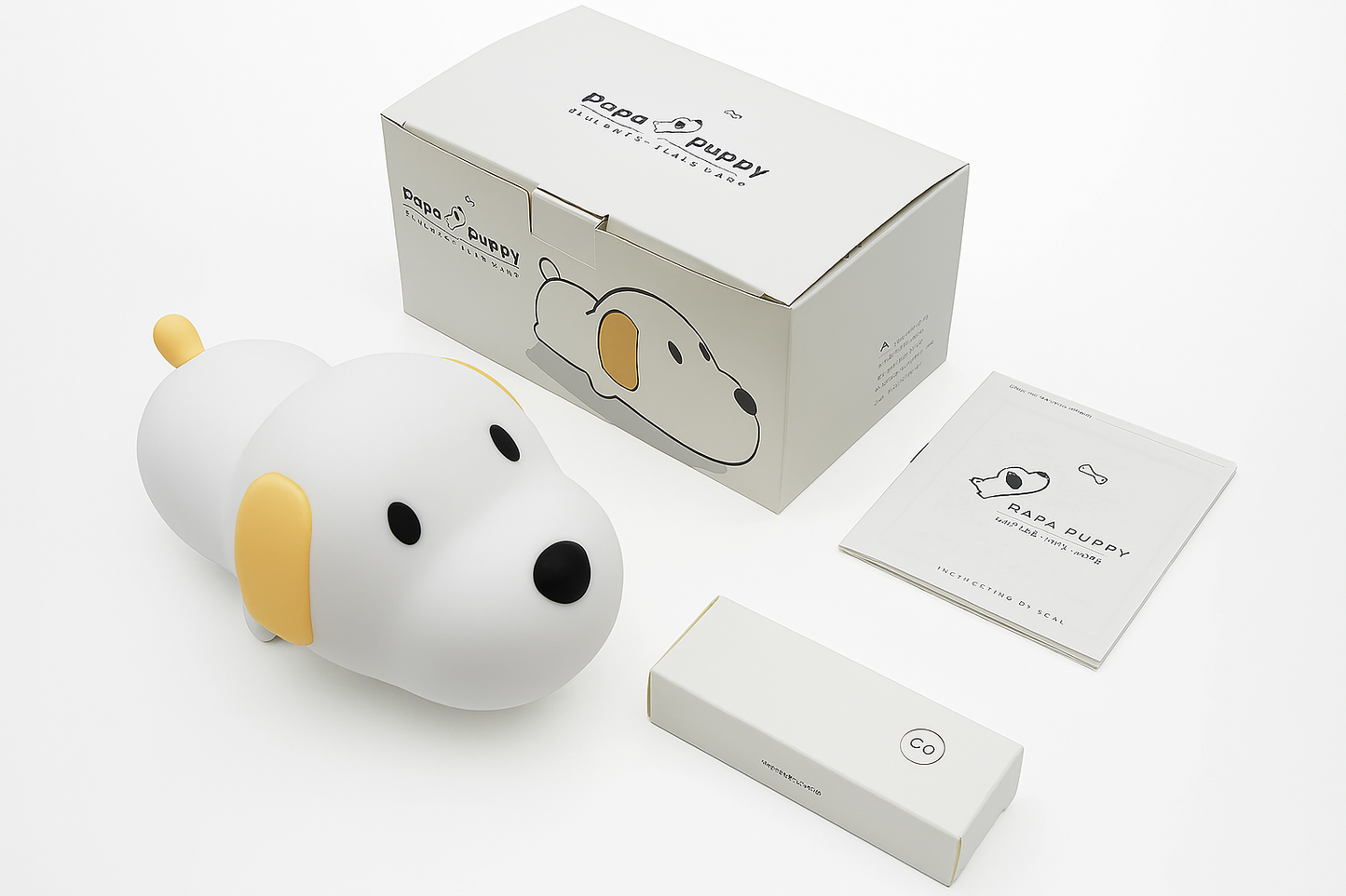 Veilleuse LED tactile chiot en silicone souple et durable