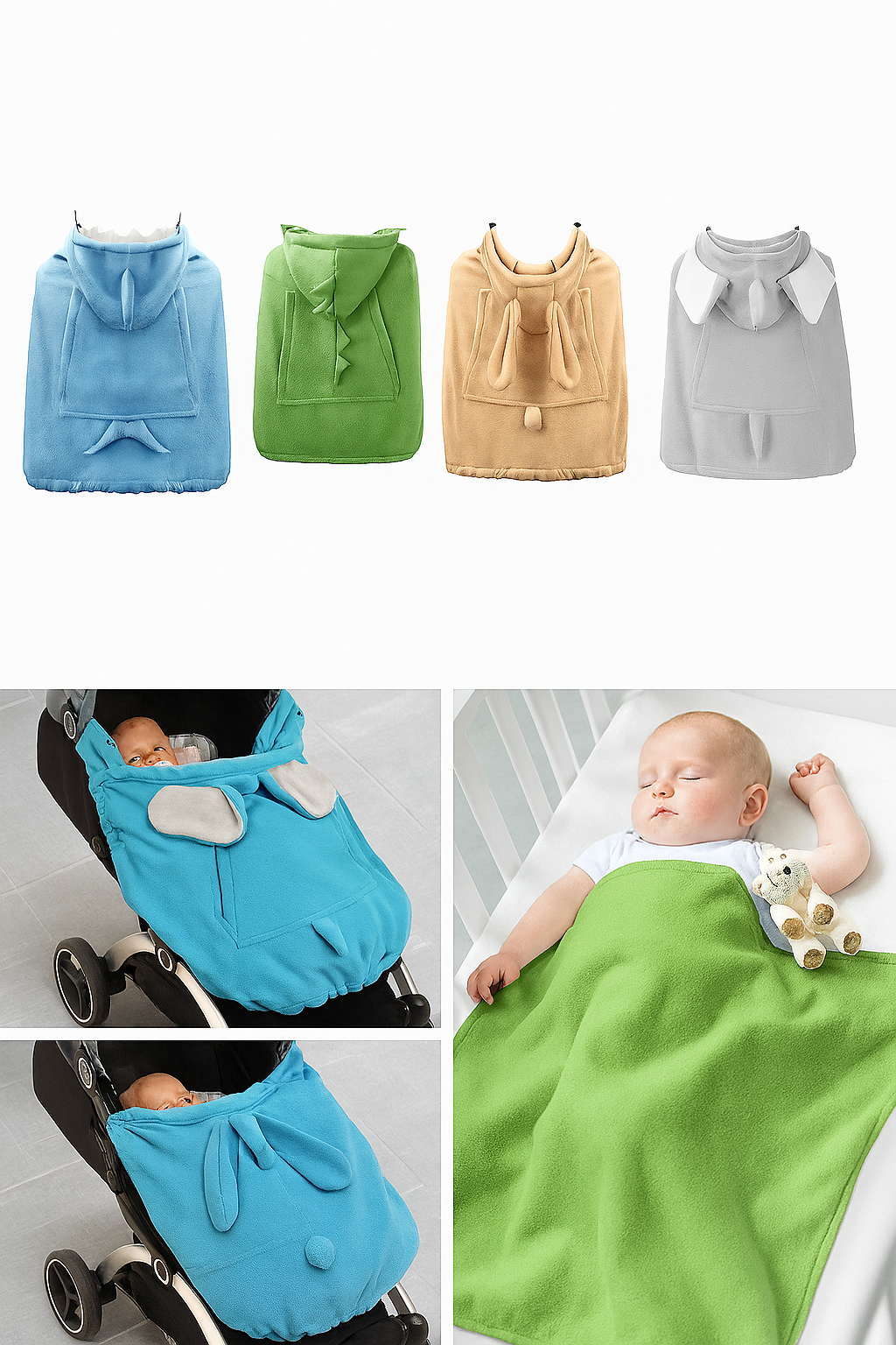 Housse de porte-bébé à capuche