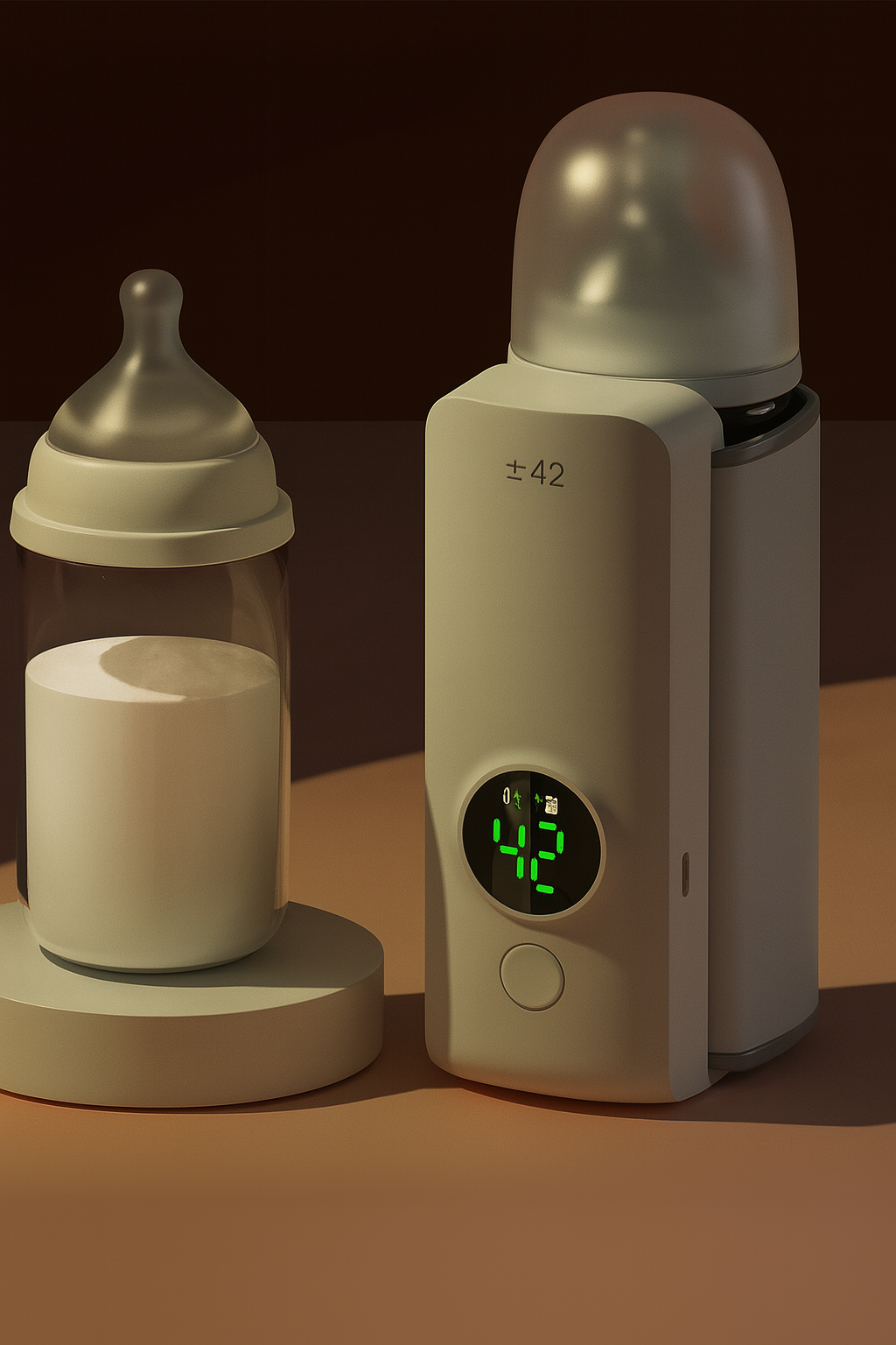 Chauffe-biberon portable avec batterie intégré