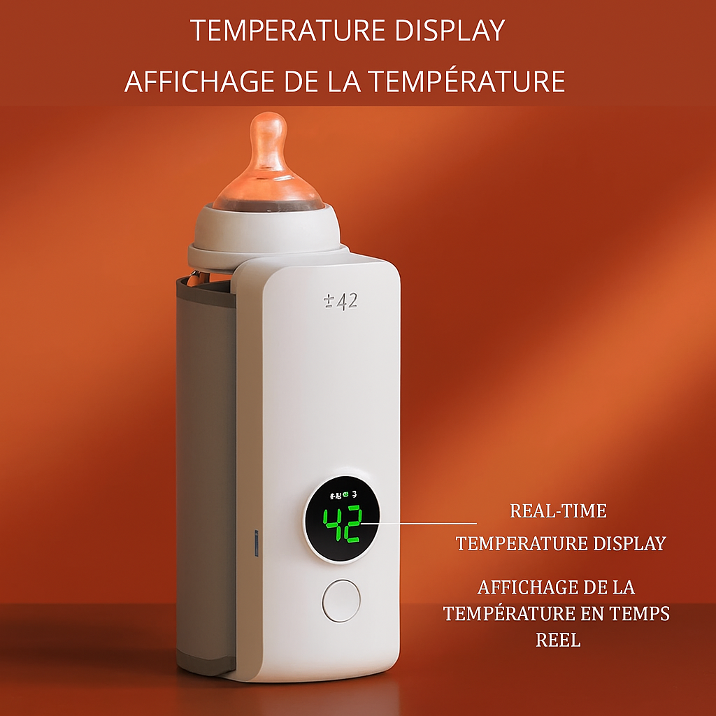 Chauffe-biberon portable avec batterie intégré
