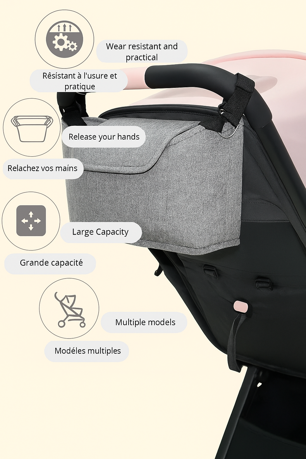 Sac de poussette pour bébé