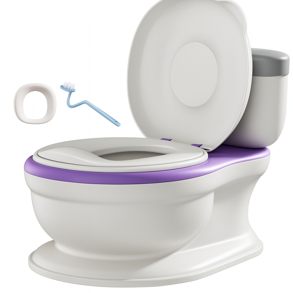 Toilette en pot réaliste pour enfant