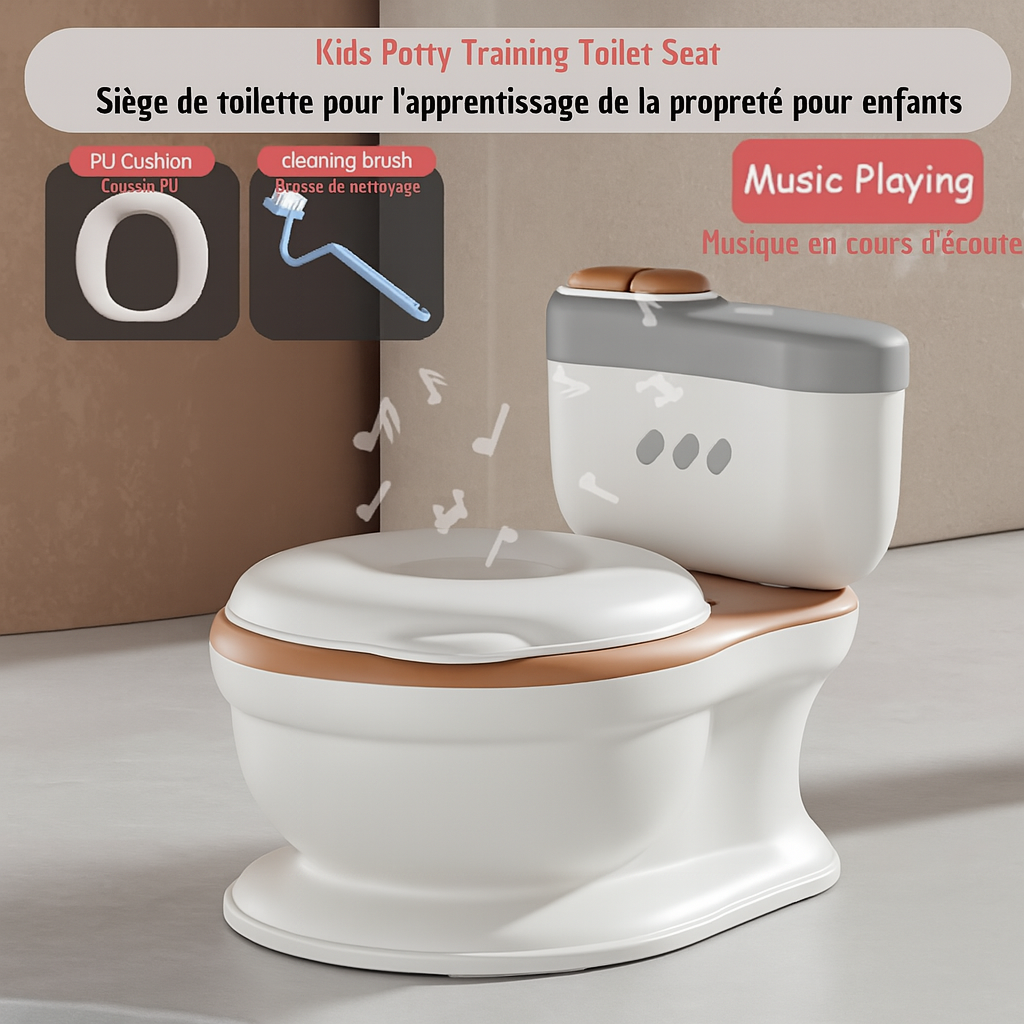 Toilette en pot réaliste pour enfant