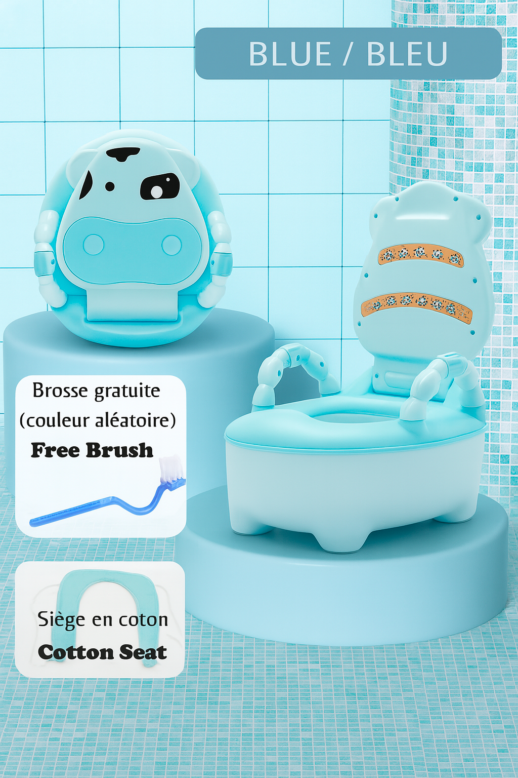 Pot portable design en forme de vache