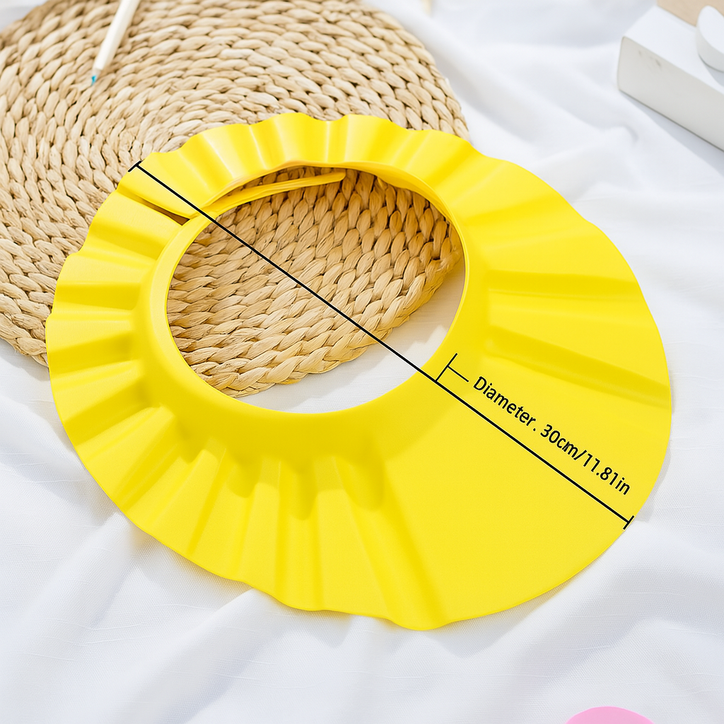 Lot de 2 Bonnet avec Visière de bain imperméable protection contre les éclaboussures