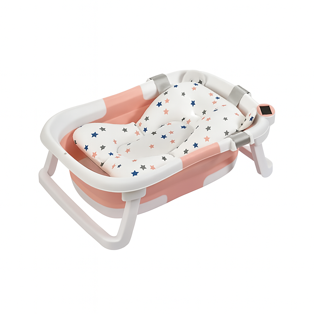 Baignoire de bain pliante avec détection de température en temps réel