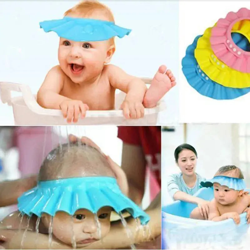 Bonnet avec Visière de bain imperméable protection contre les éclaboussures BABY CHIC PALACE