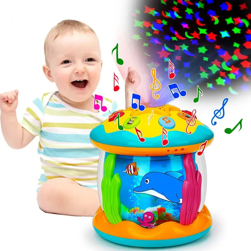 Jouets aquarium avec projecteur rotatif BABY CHIC PALACE
