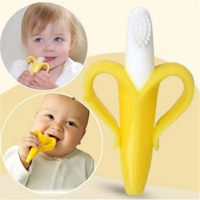 Brosse à dents de dentition en forme de banane BABY CHIC PALACE