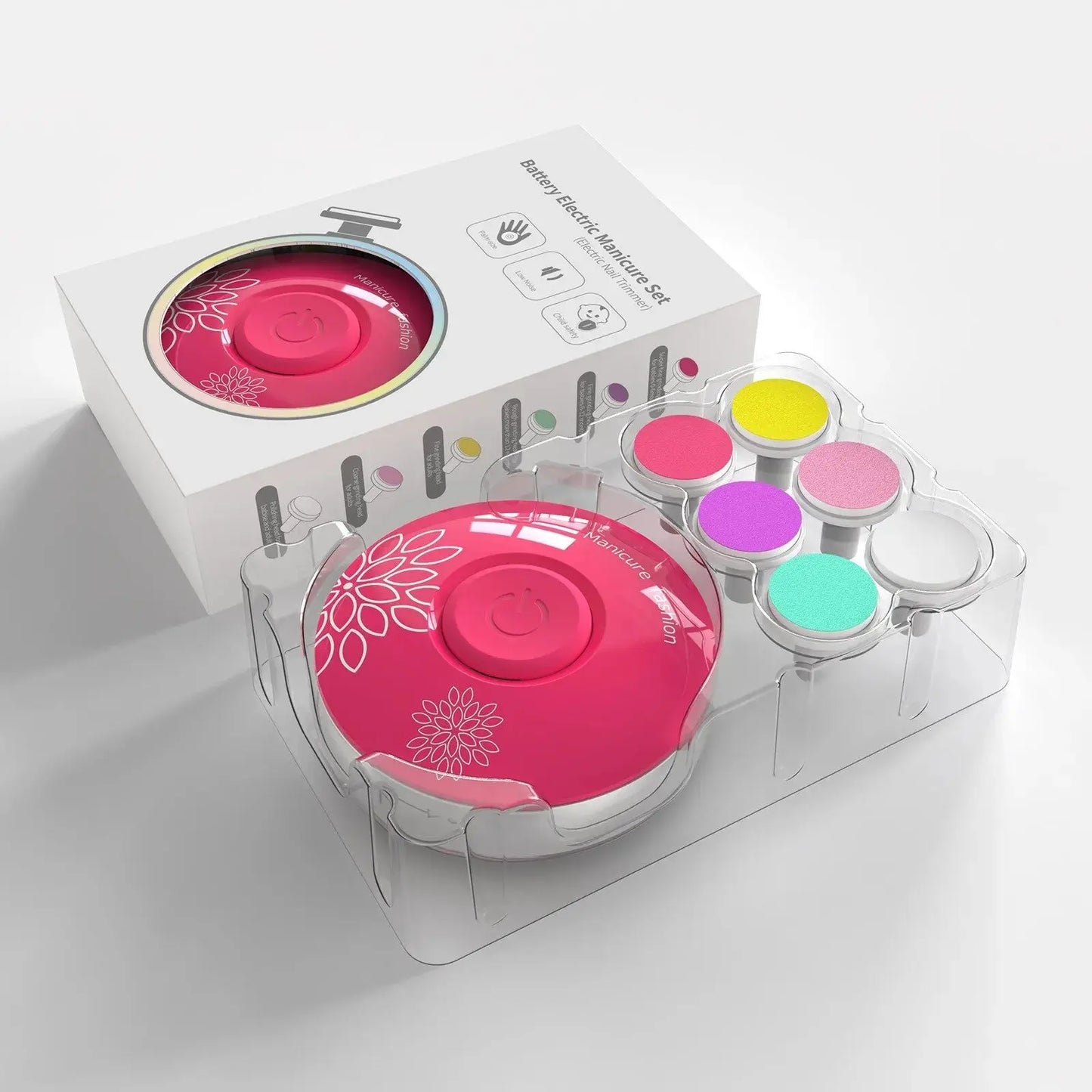 Taille-ongles électrique à 6 têtes pour nourrissons, enfants et adultes BABY CHIC PALACE
