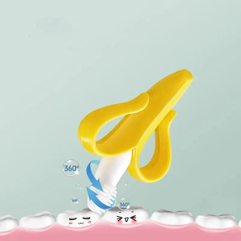 Brosse à dents de dentition en forme de banane BABY CHIC PALACE