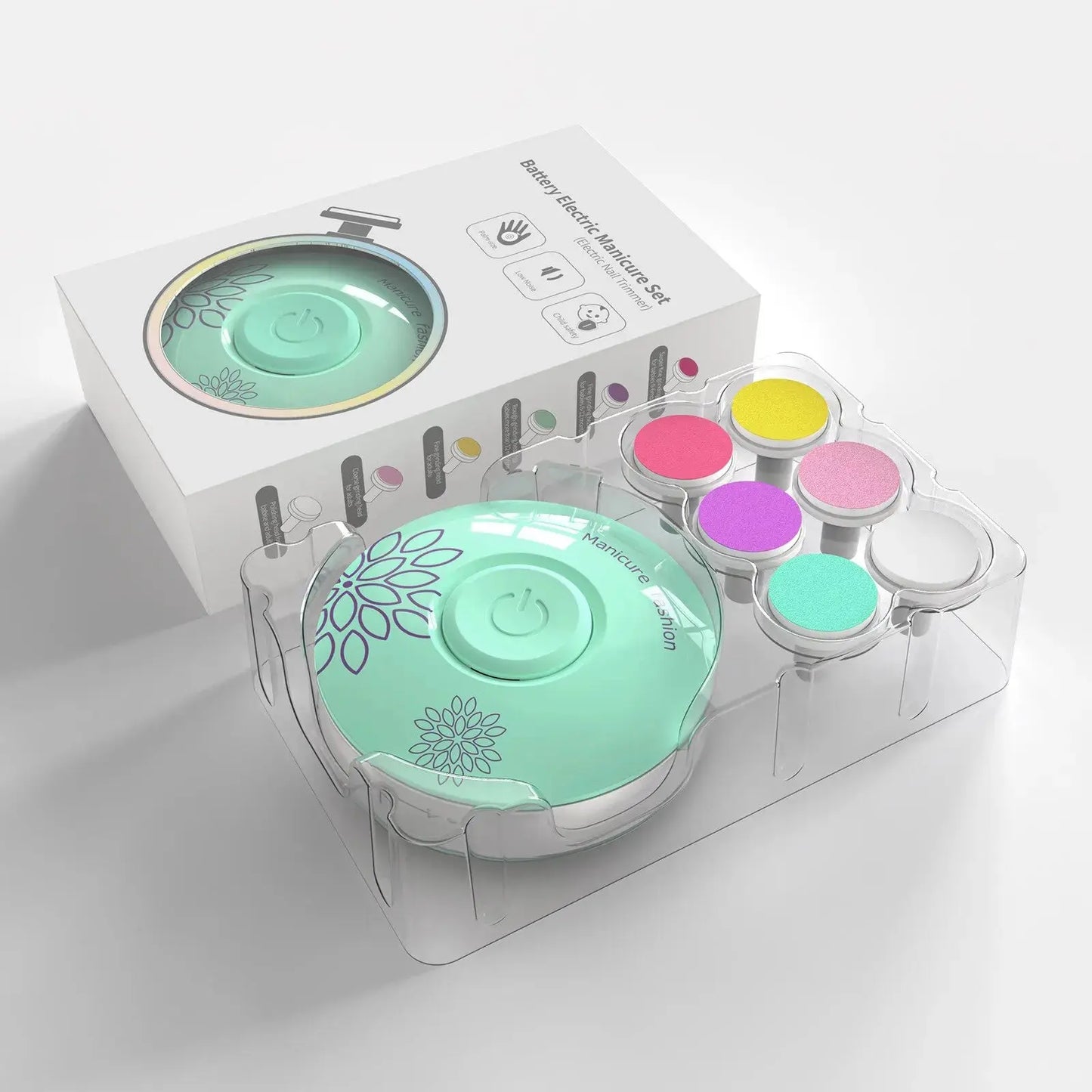 Taille-ongles électrique à 6 têtes pour nourrissons, enfants et adultes BABY CHIC PALACE