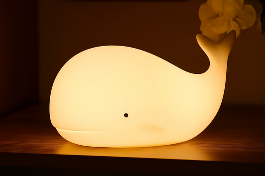 Veilleuse LED tactile en forme baleine, capybara, pingouin, lapin