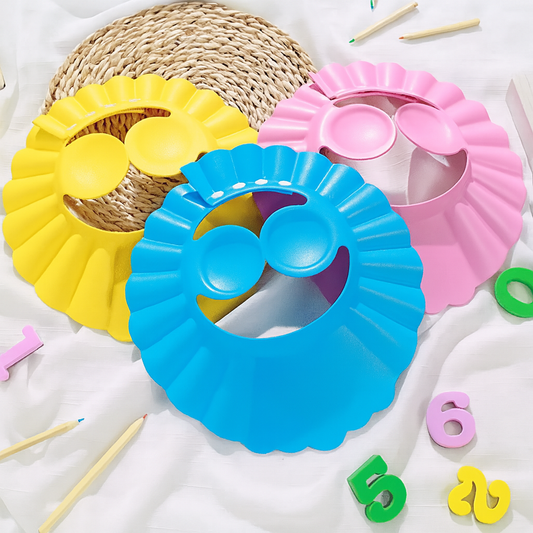 Lot de 2 Bonnet avec Visière de bain imperméable protection contre les éclaboussures